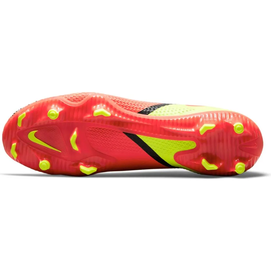 Nike Phantom GT2 Pro FG-WHITE/BRIGHT CRIMSON-VOLT