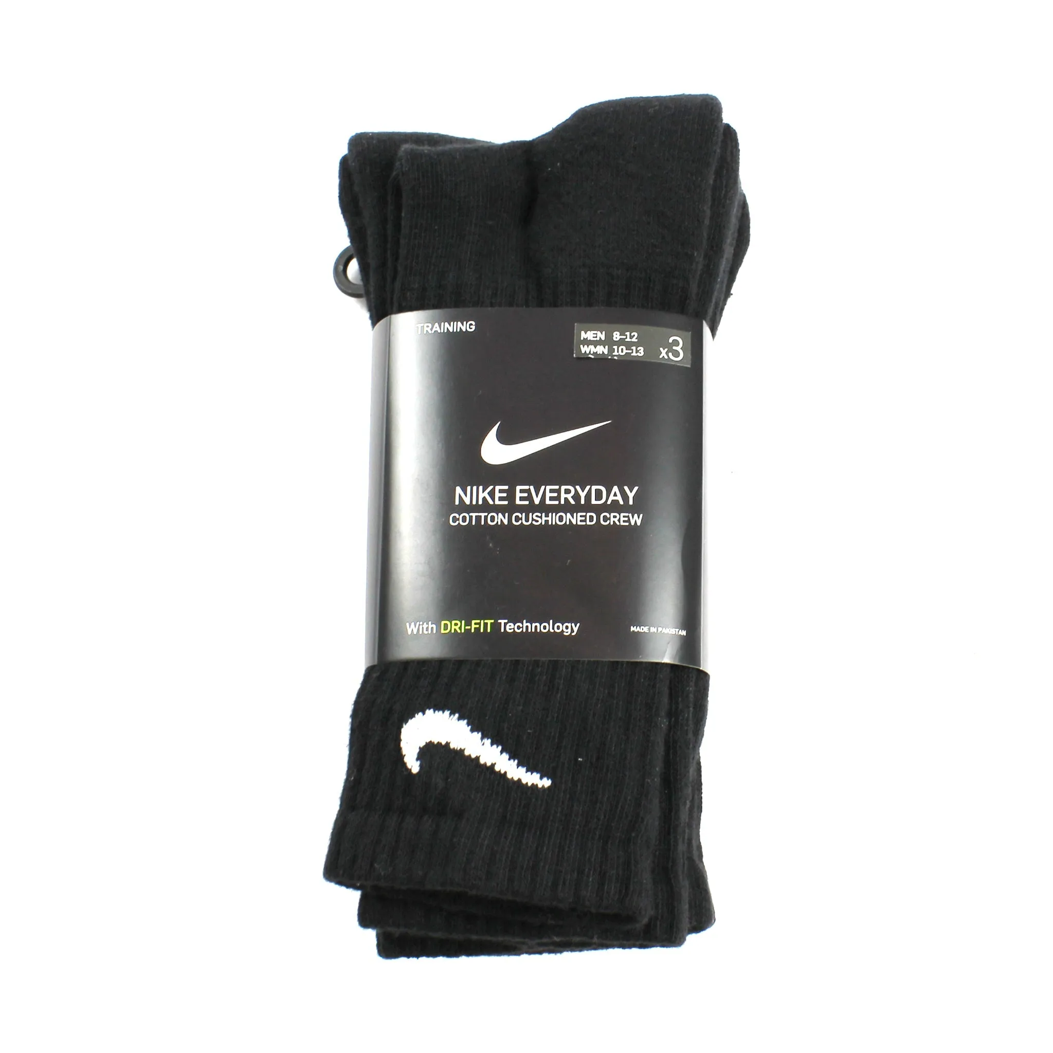 Nike SB Everyday Cush Crew Socks Black 3pk