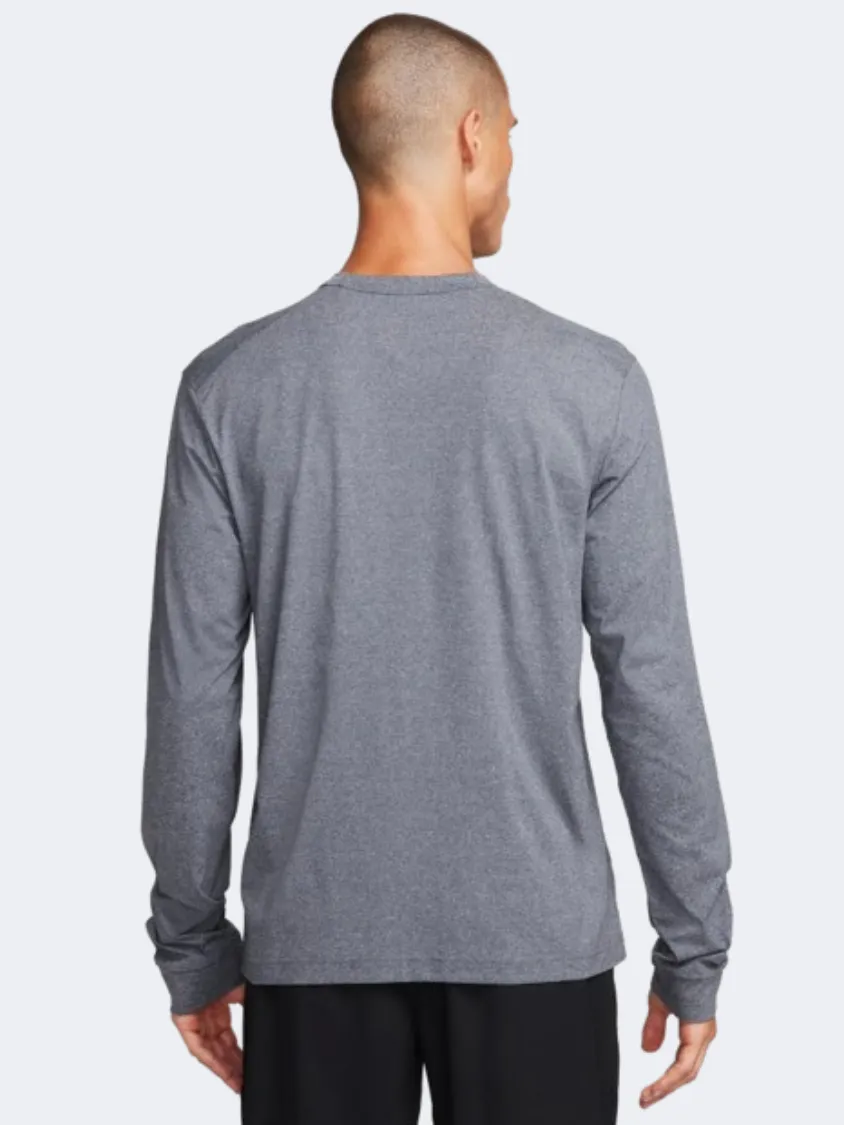 Nike Uv Hyverse Men Training Long Sleeve Heather Black