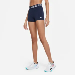 Nike Women's Pro 3 Inch Shorts Obsidian / White