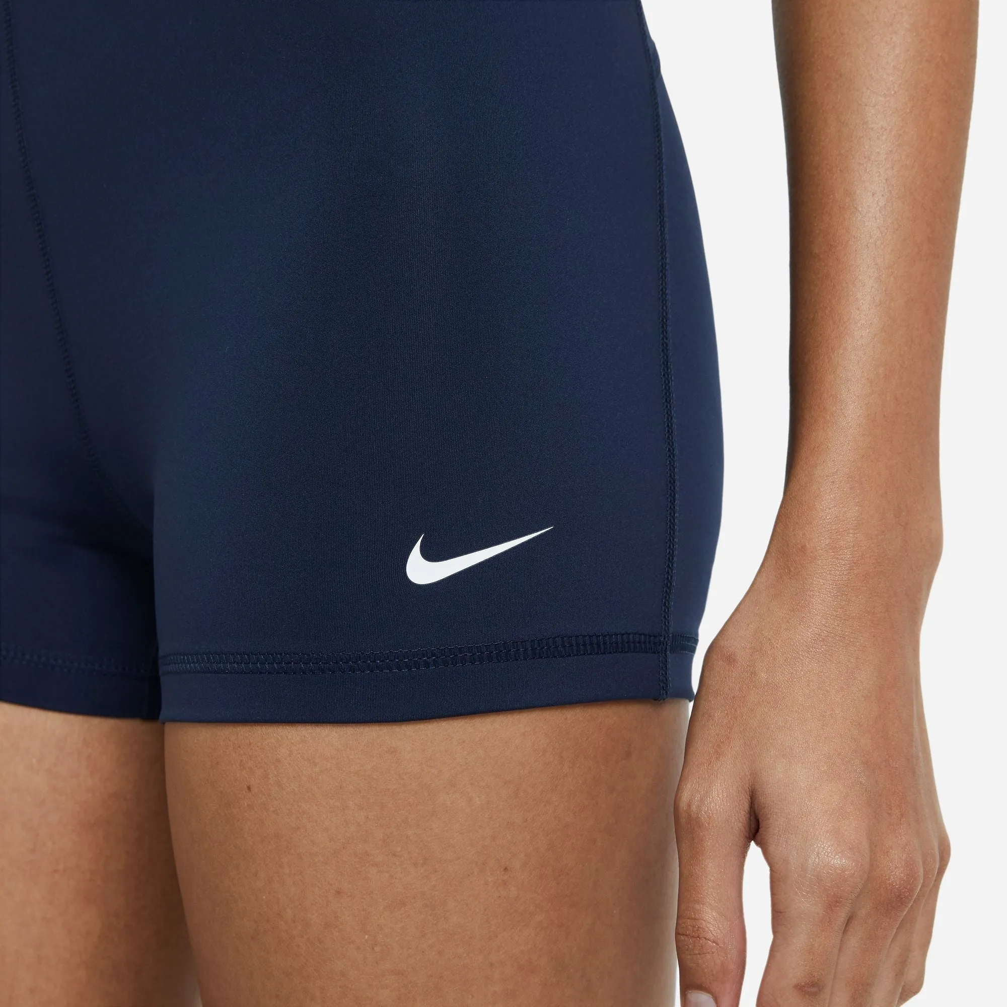 Nike Women's Pro 3 Inch Shorts Obsidian / White