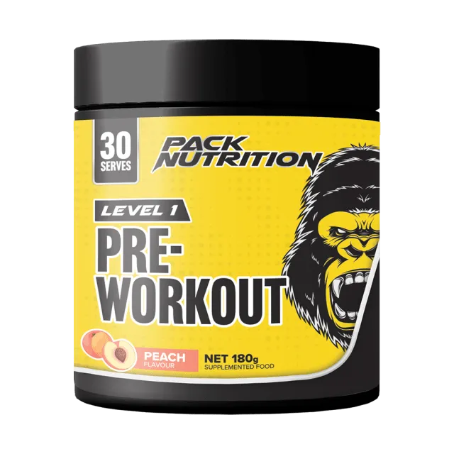 Pack Nutrition Level 1 Pre-Workout 10 Serve *Gift*