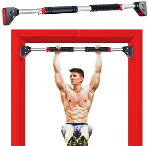 Pull Up Bar for Doorway, Adjustable Width Door Pull Up Bar No Screw Strength Training Pull-Up Bars with High Density Foam, Home Gym Chin Up Bar Doorway Workout Bar for Exercise & Fitness & 440 LBS