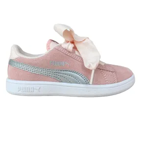 Puma sneakers da bambina Smash V2 Ribbon AC PS 366004 02 pearl-silver