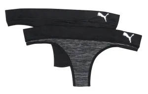 Puma Women's 2-Pack Seamless Super Soft Sport Stretch Thong Panty