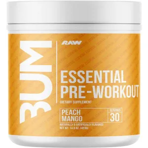 Raw Nutrition CBUM Essential Pre-Workout, Peach Mango - 423 grams