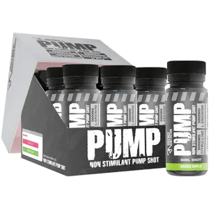 Refined Nutrition PUMP Pre-Workout Shots 12 x 60ml Green Apple