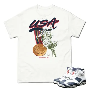 Retro 6 Olympic Ceremony Flowers Shirt