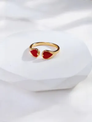 Rosamira - Red Heart Shaped Ring