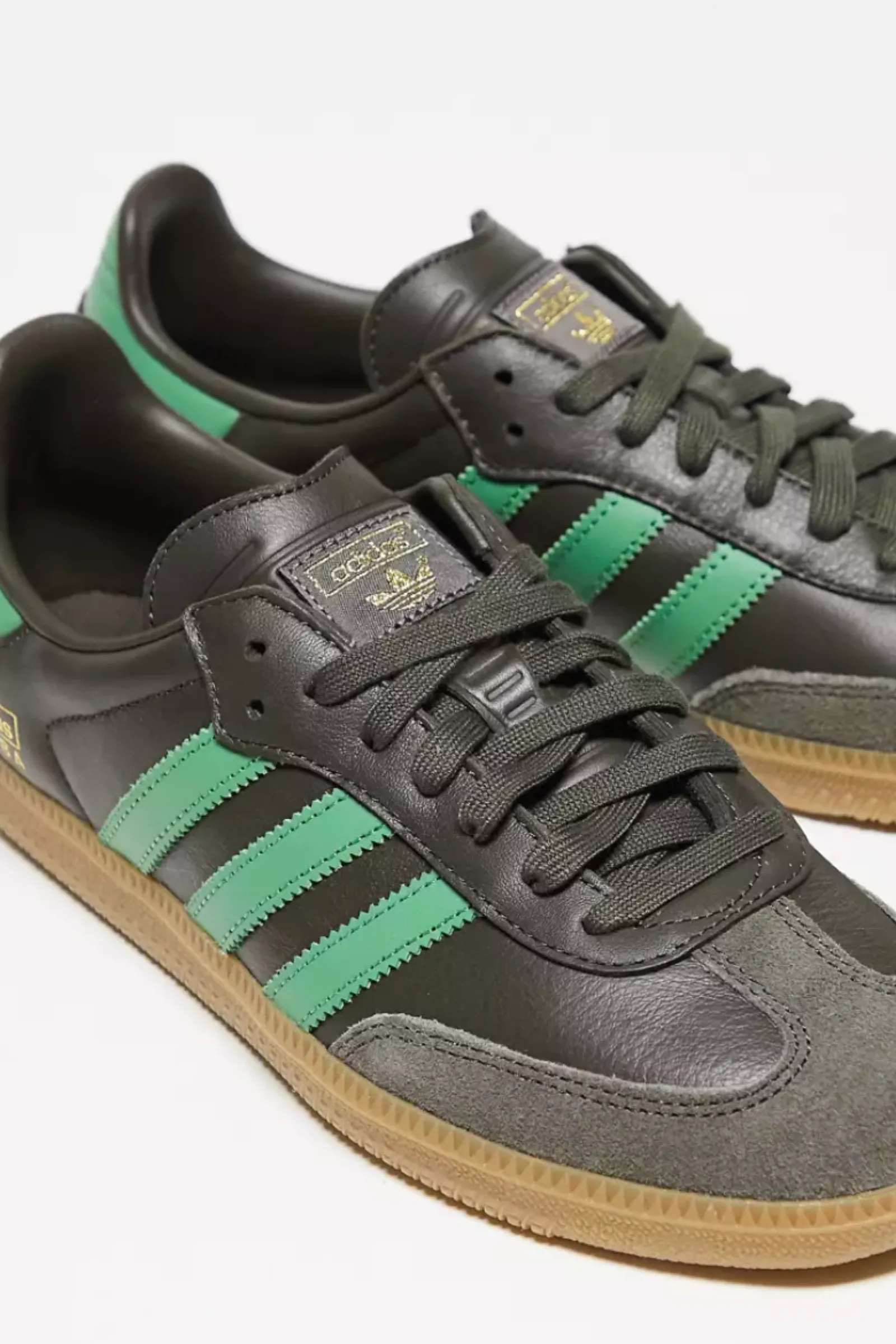 Samba OG Trainers in Dark Olive Green