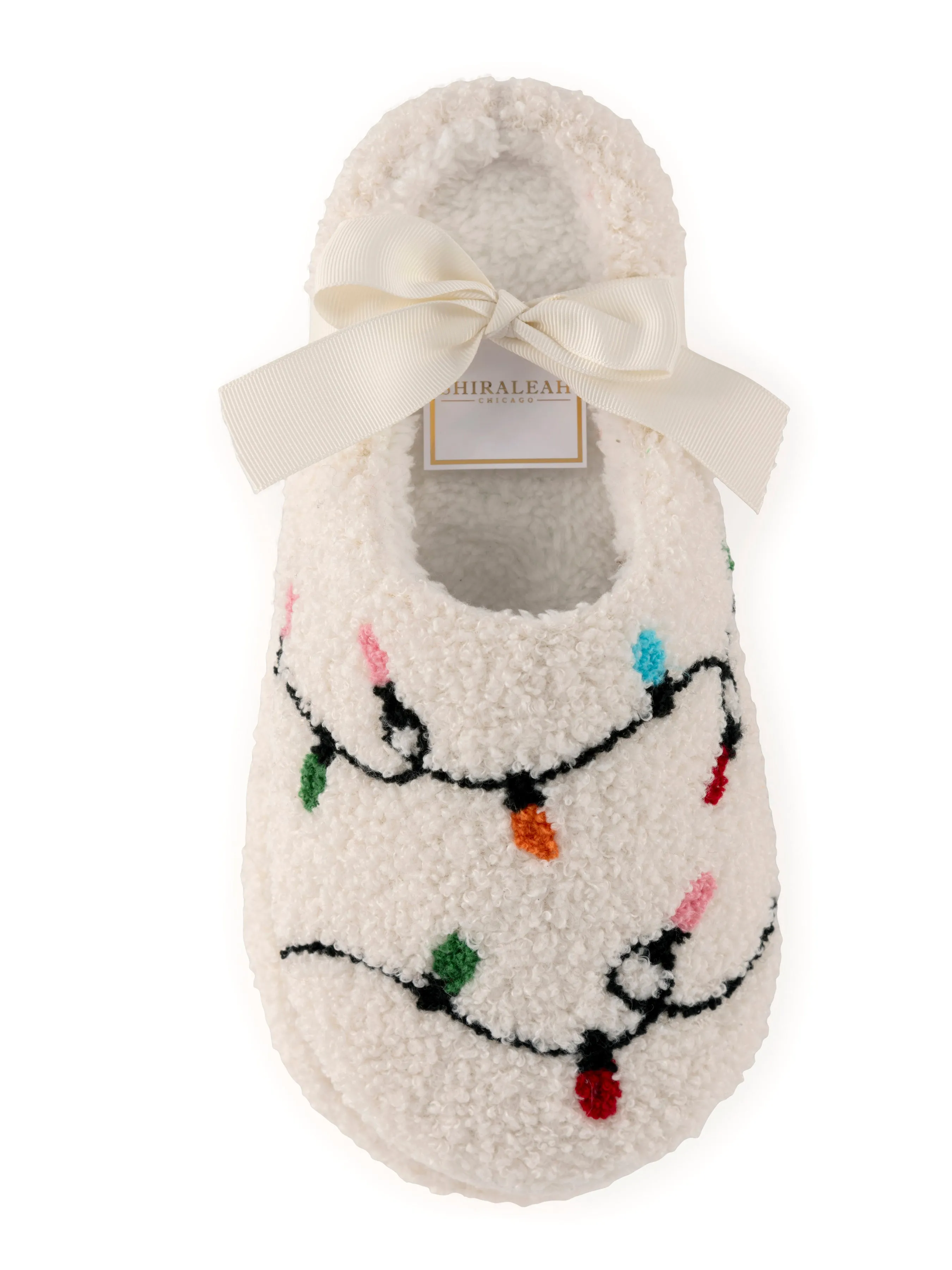 Shiraleah String Lights Slippers, Ivory