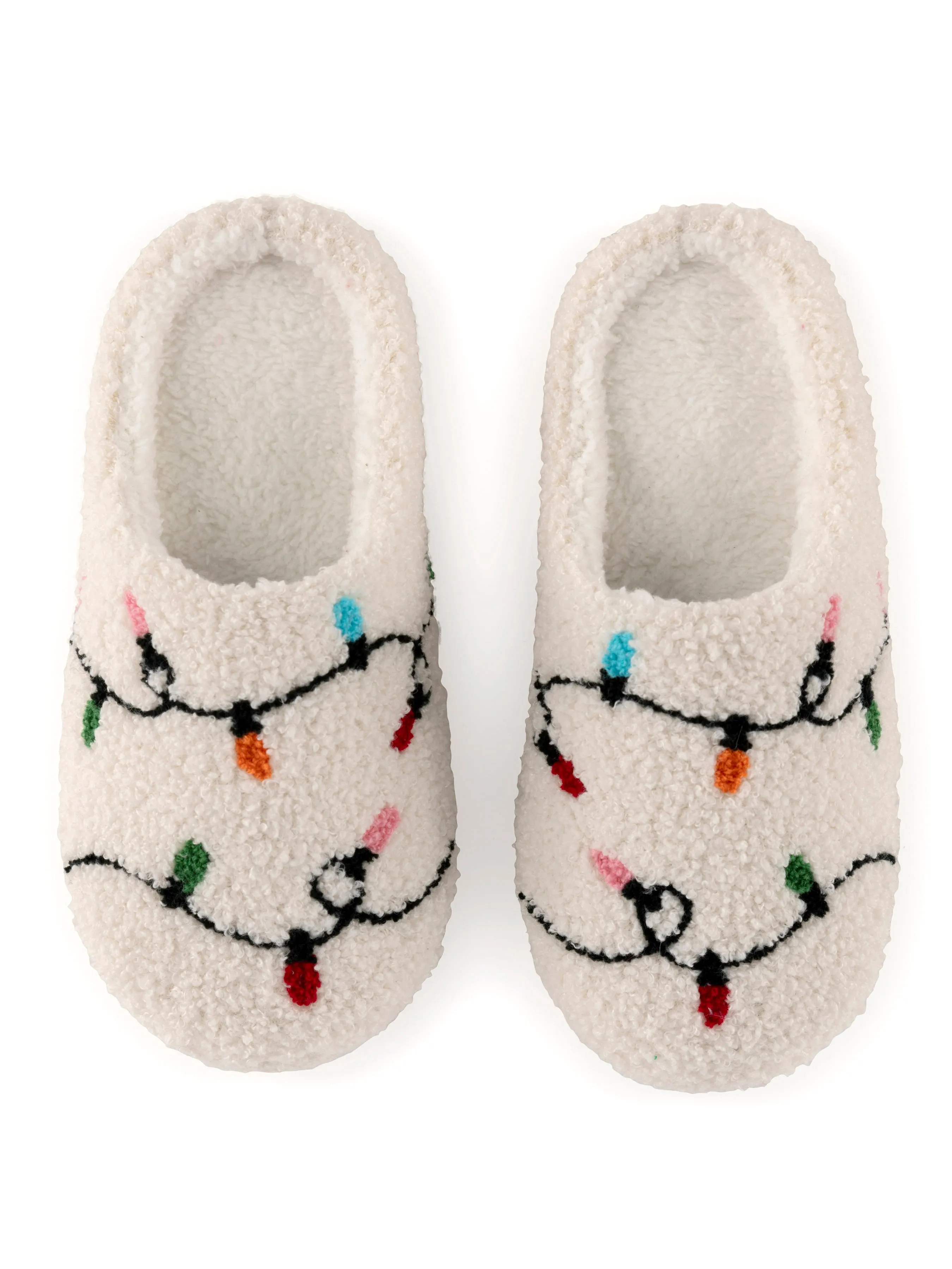 Shiraleah String Lights Slippers, Ivory