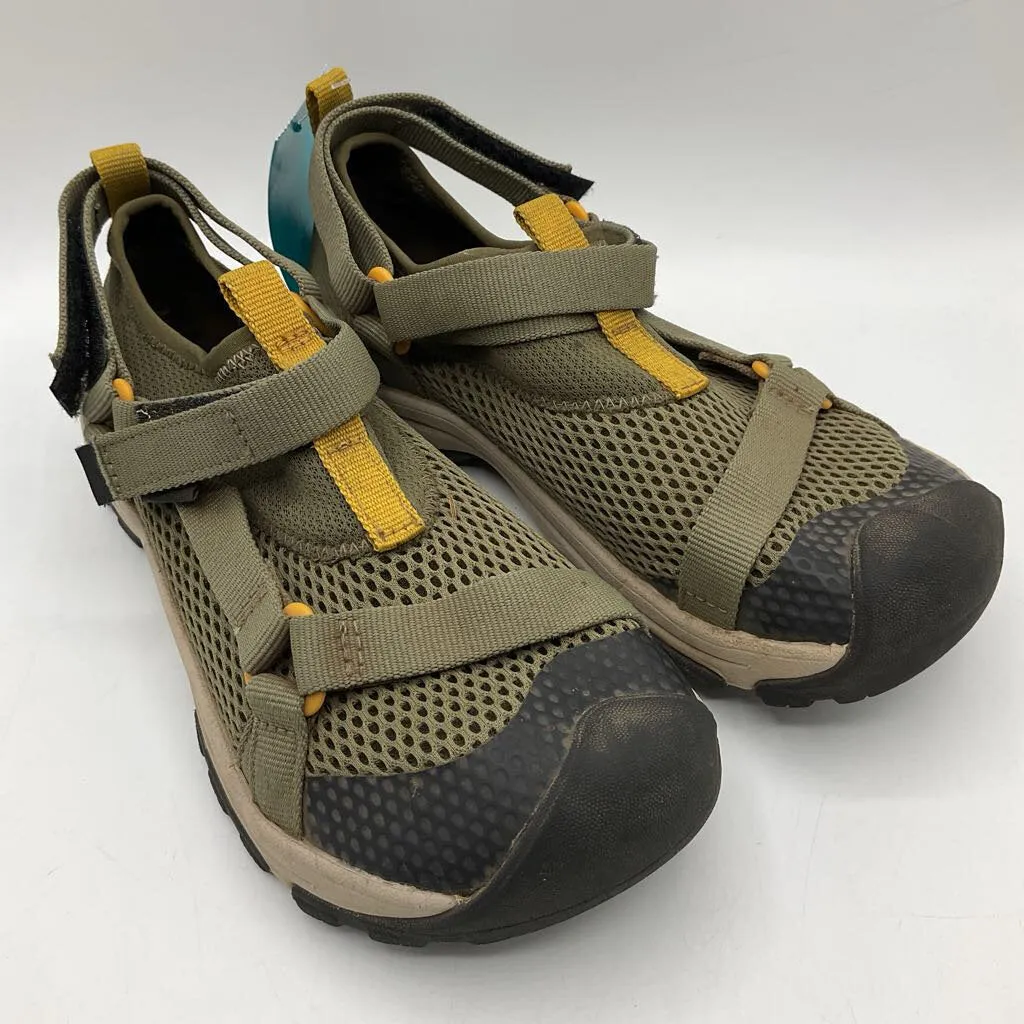 Size 3Y: Teva Army Green Mesh Velcro Water Sandals