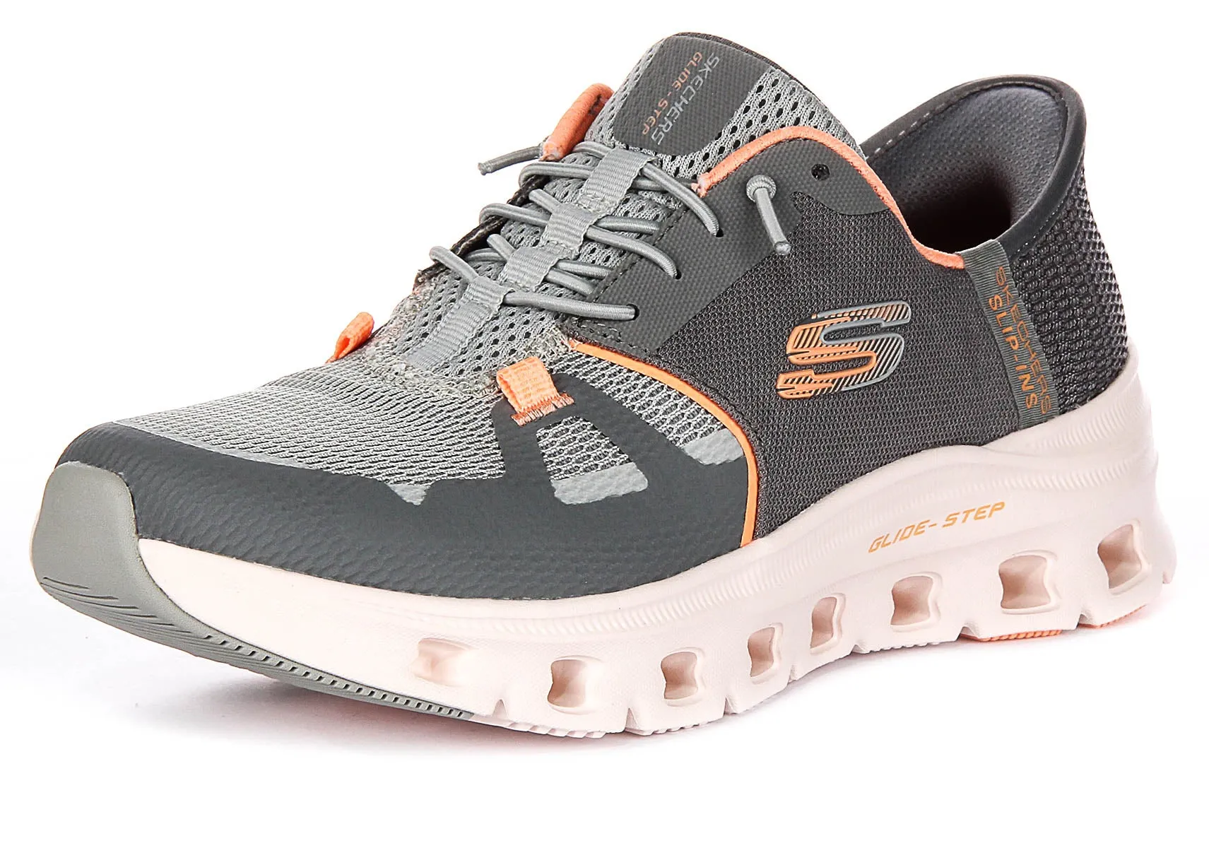 Skechers Glide-Step Pro In Grey Orange For Women