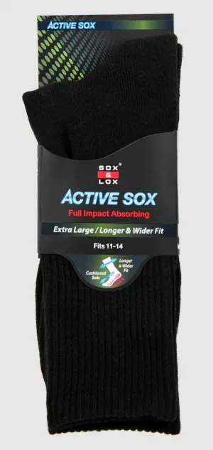 Sox & Lox Cushion 7-11 Crew Active Socks (CU4)