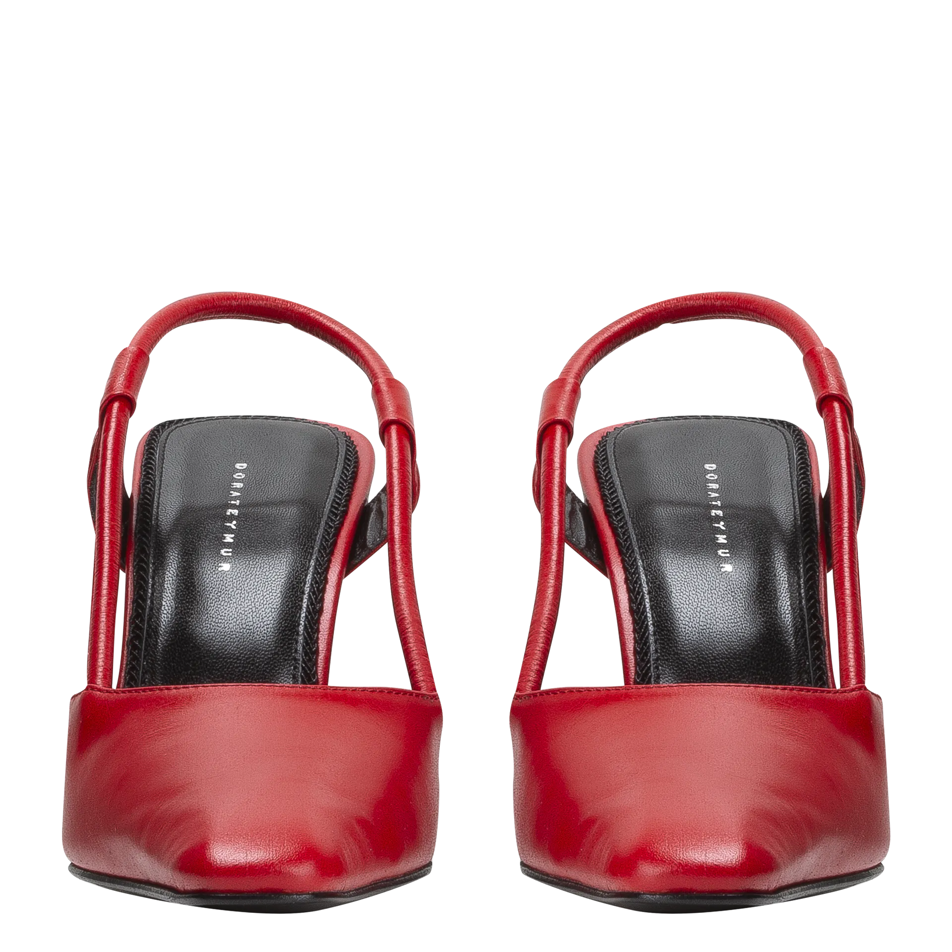 Stainless Slingback — Red Vitelas