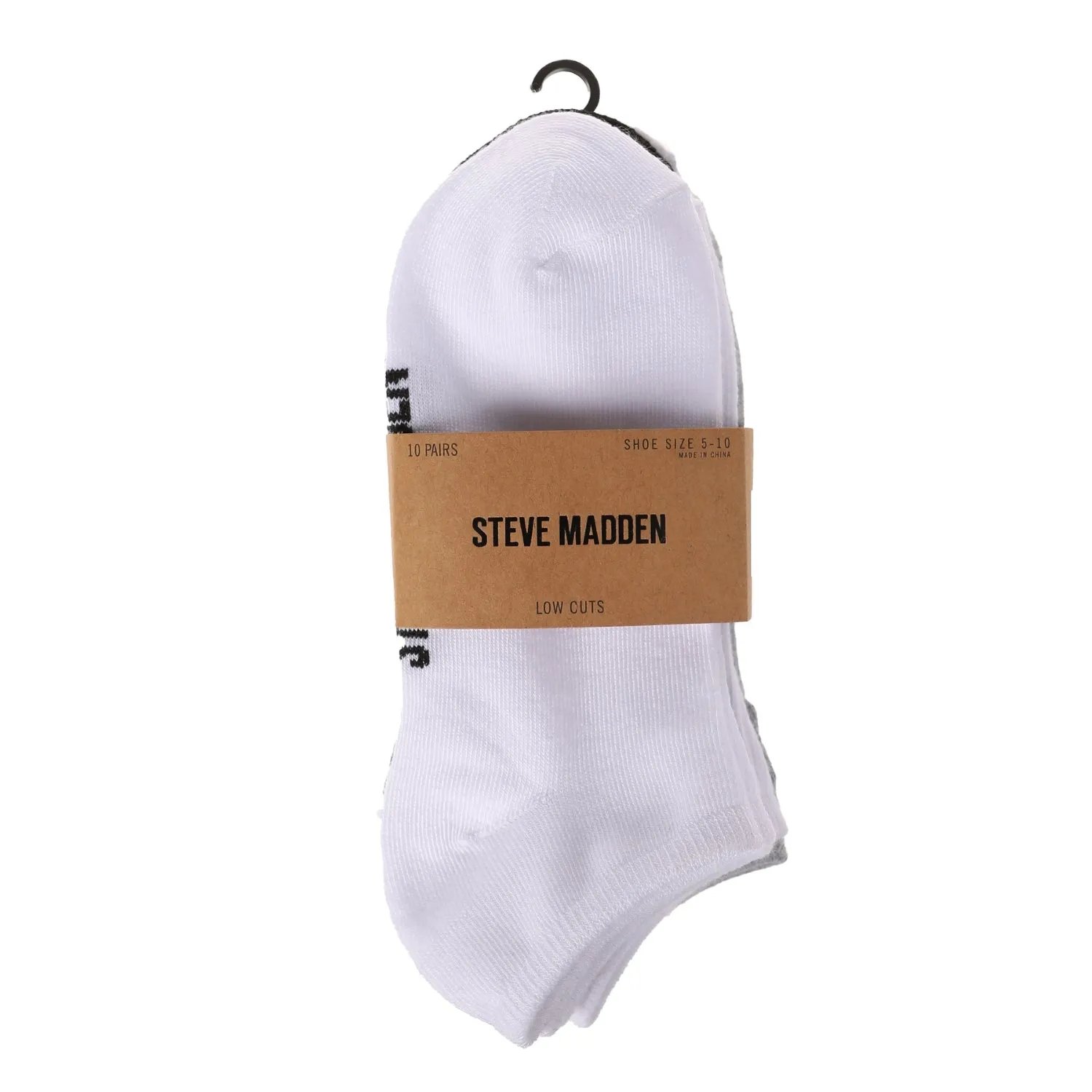 Steve Madden Women's 6, 8 and 10 Pairs Low Cut Cushioned Sneaker Ankle Socks Workout Running Sport Socks - Ankle Socks for Women