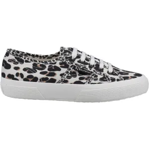 Superga 2750 Light Leopard Print Womens Beige Trainer Shoe