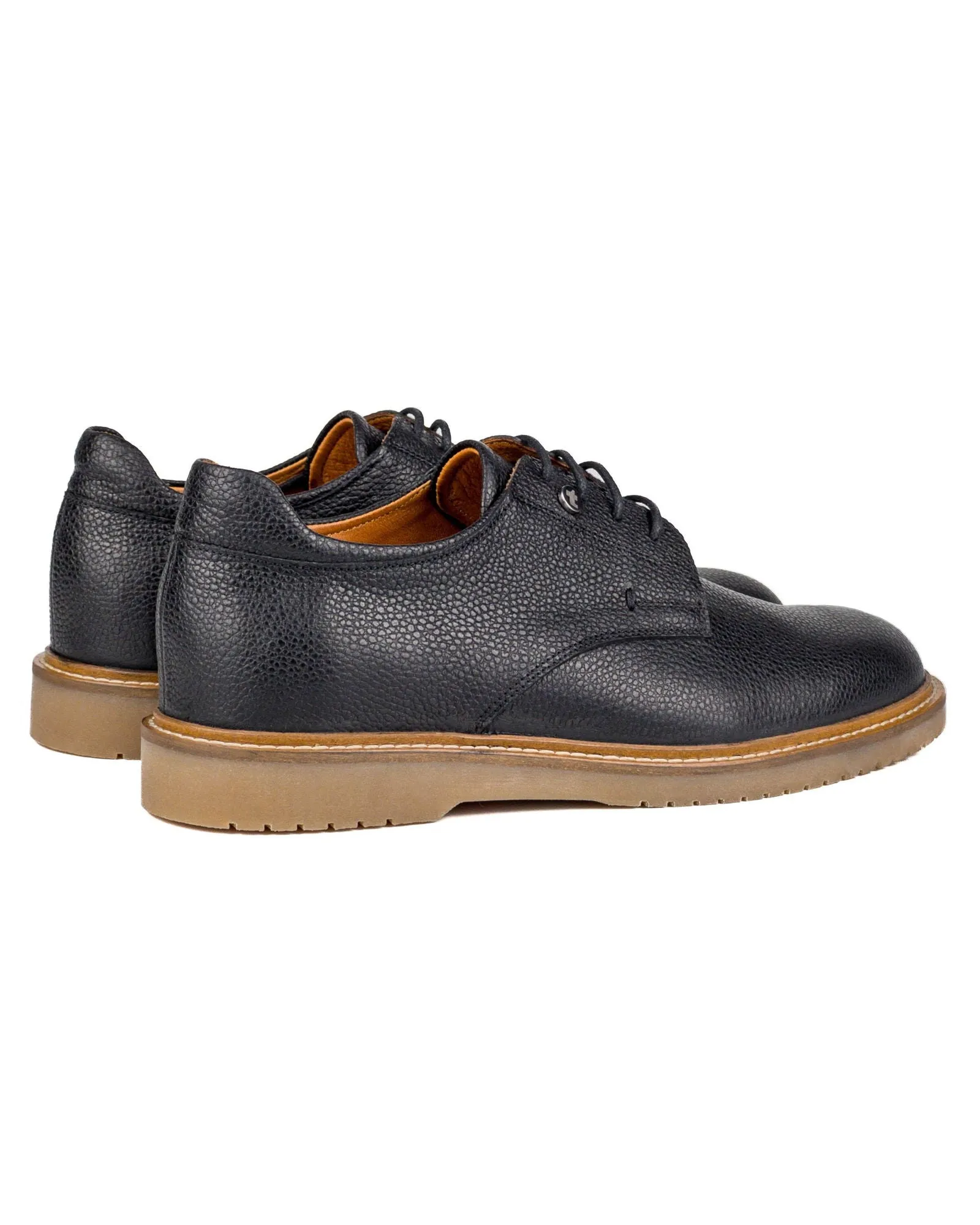 T-Dara Black Genuine Floater Leather Casual Men's Shoes