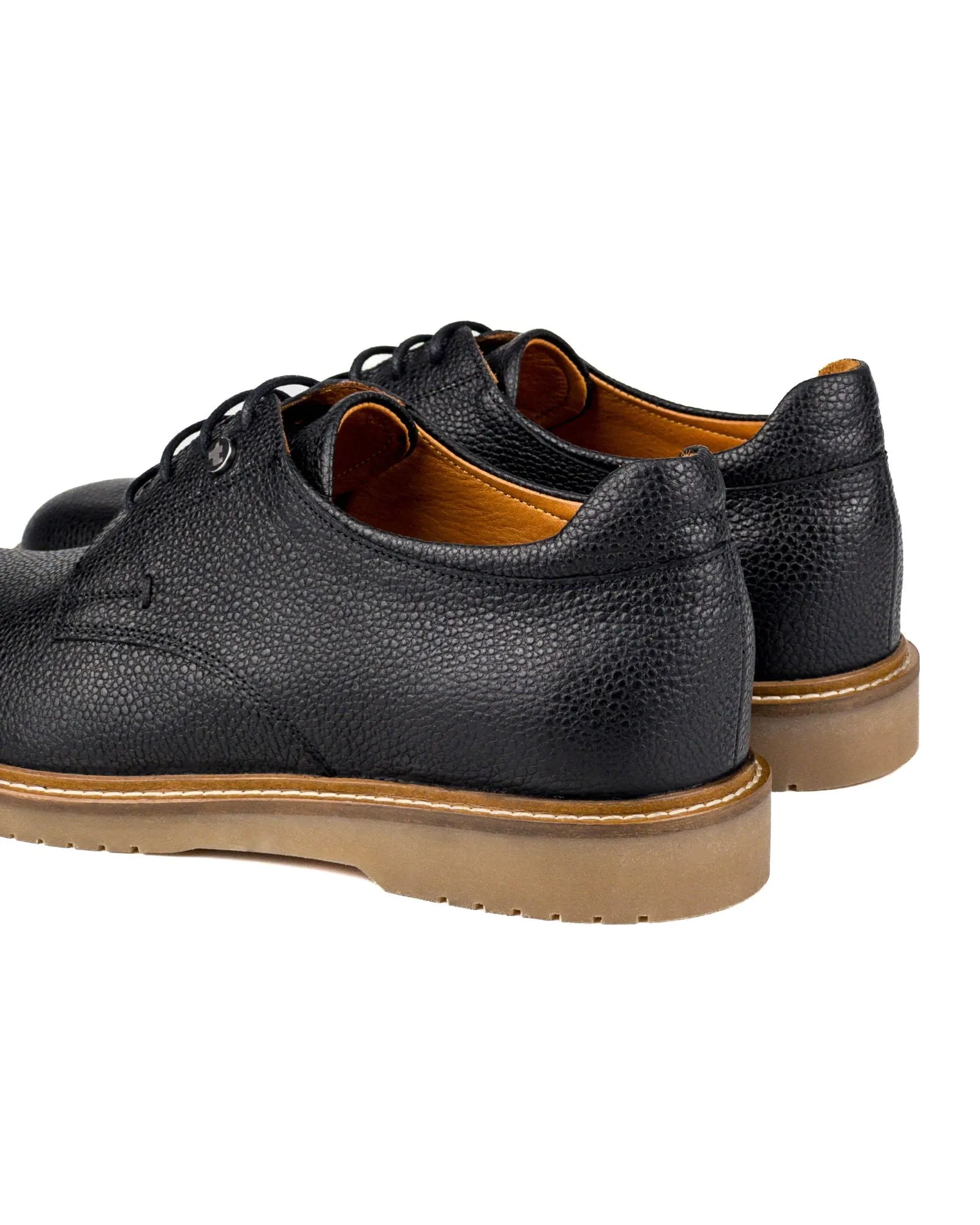 T-Dara Black Genuine Floater Leather Casual Men's Shoes