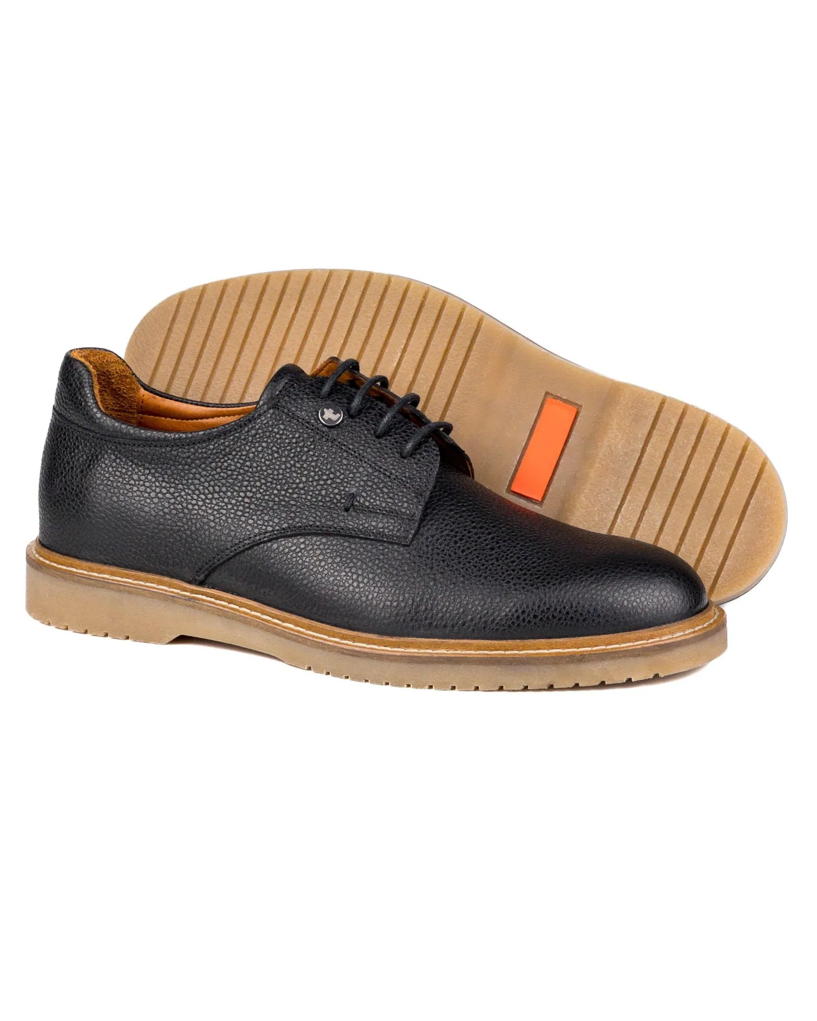 T-Dara Black Genuine Floater Leather Casual Men's Shoes