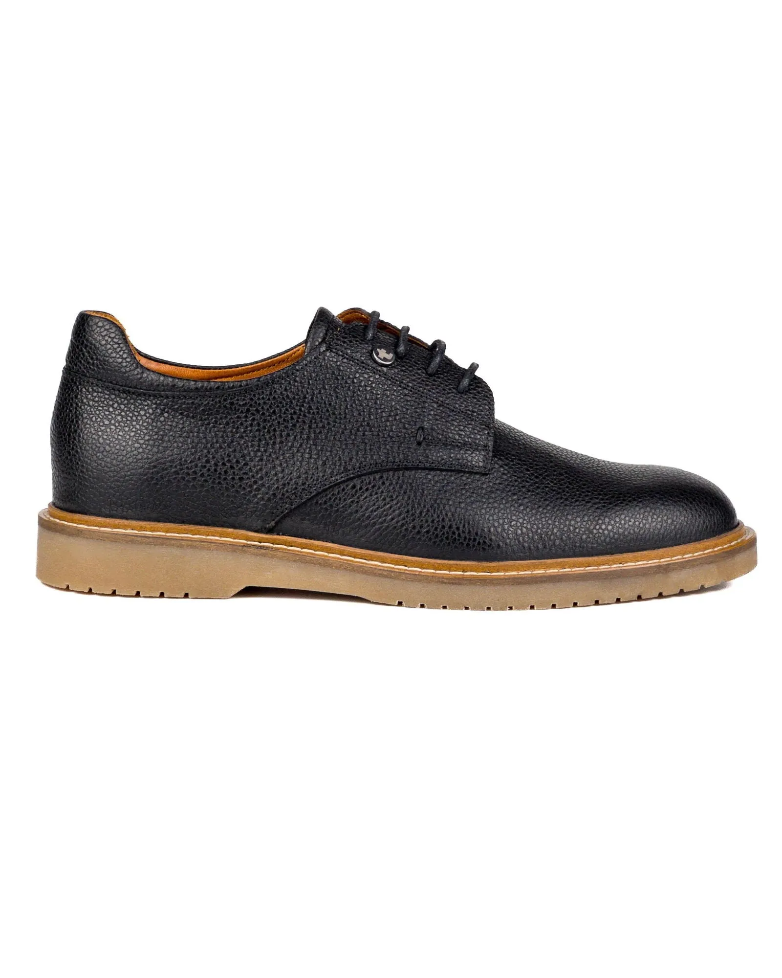 T-Dara Black Genuine Floater Leather Casual Men's Shoes