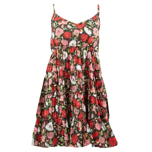 Tier Drop Summer Dress - Avignon Petal Black