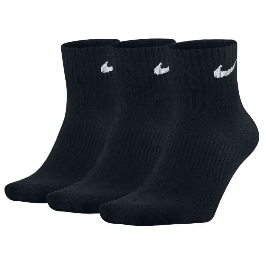 TRAINING ANKLE SOCKS (3 PK) "BLACK"