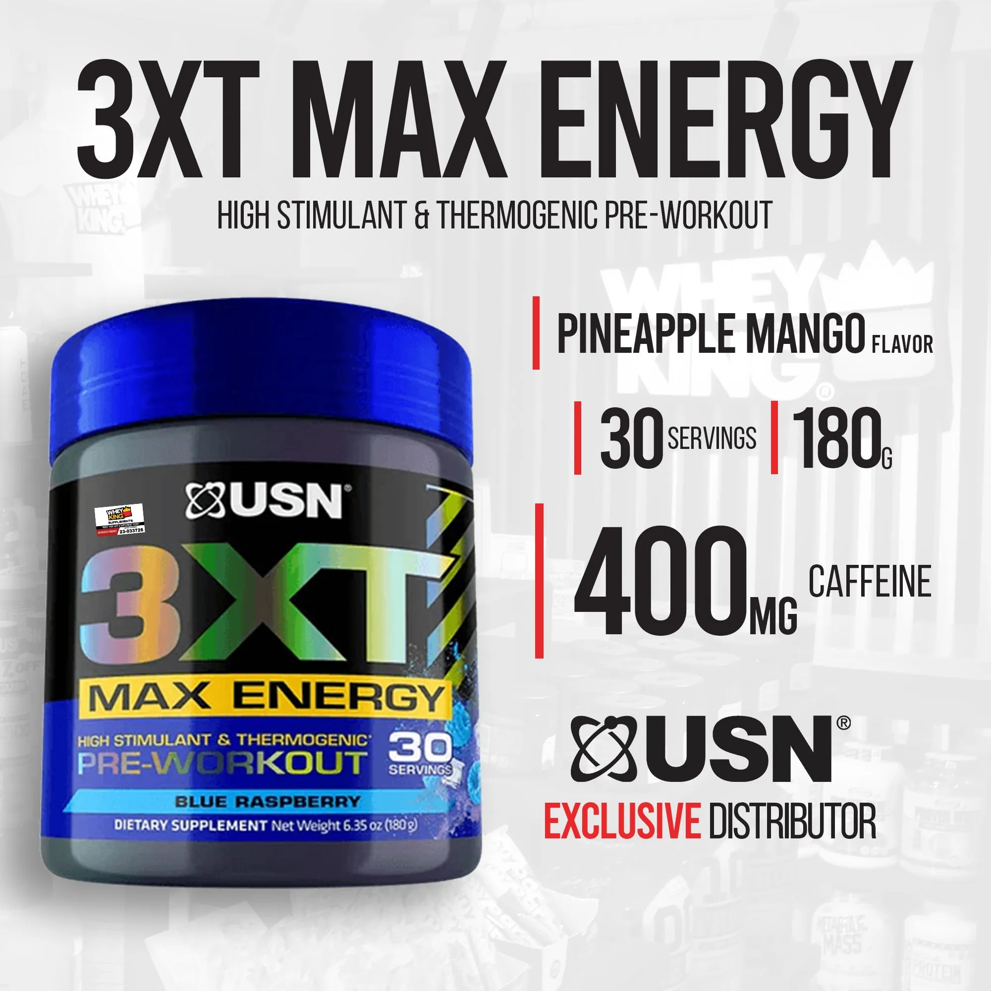 USN 3XT Max Energy Pre-Workout