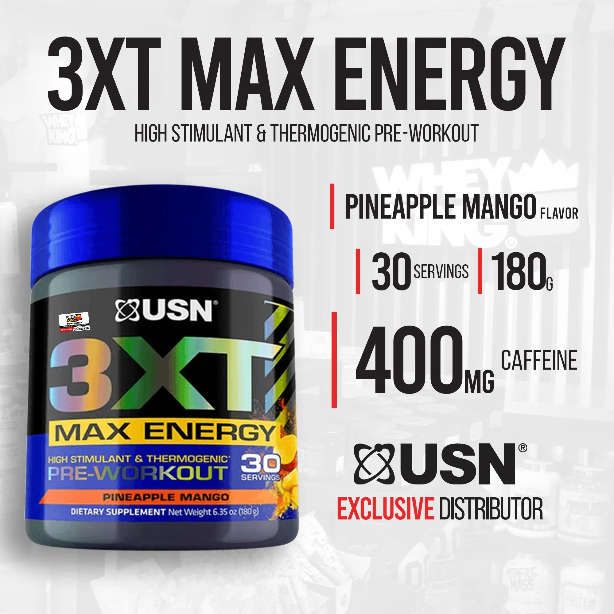 USN 3XT Max Energy Pre-Workout