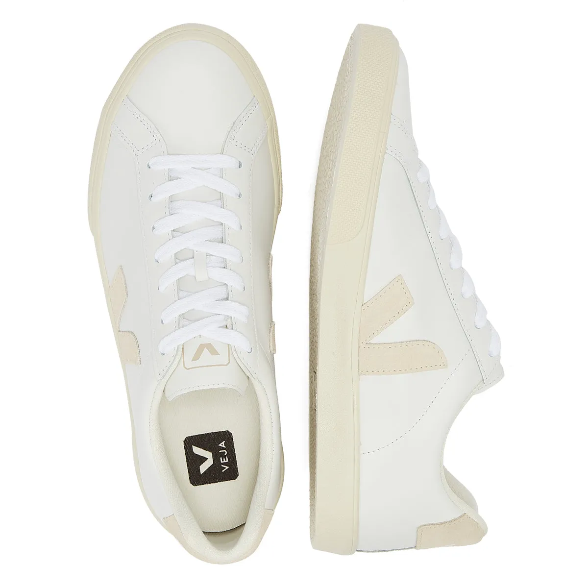 Veja Campo Womens White / Natural Trainers