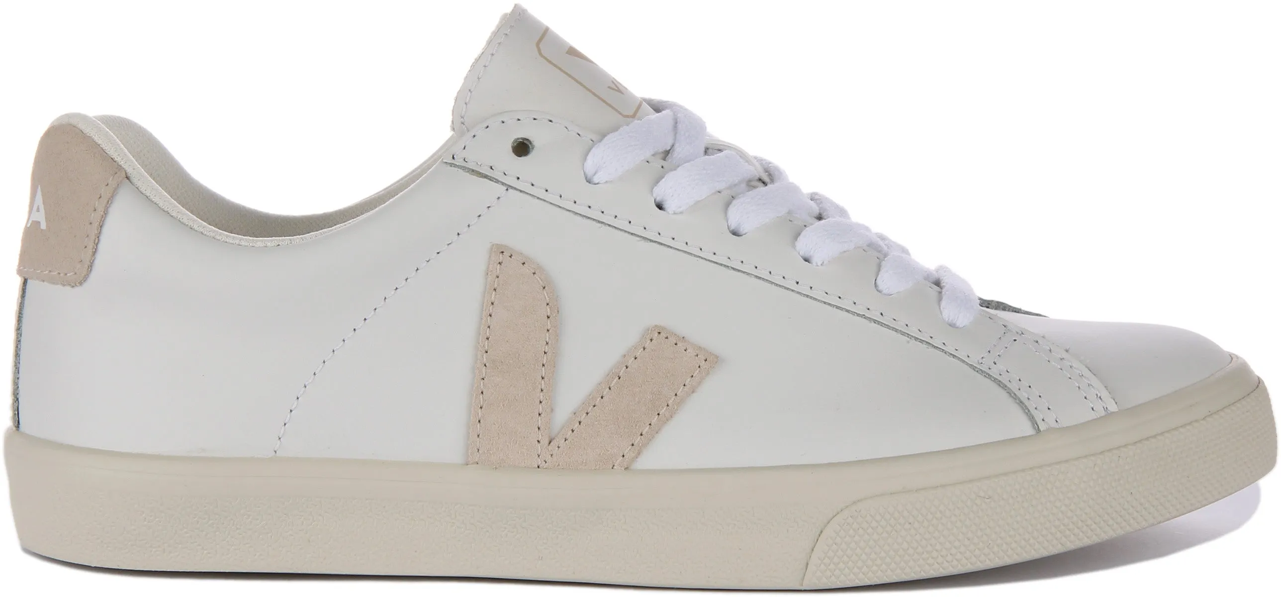 Veja Esplar Logo In White Beige For Women