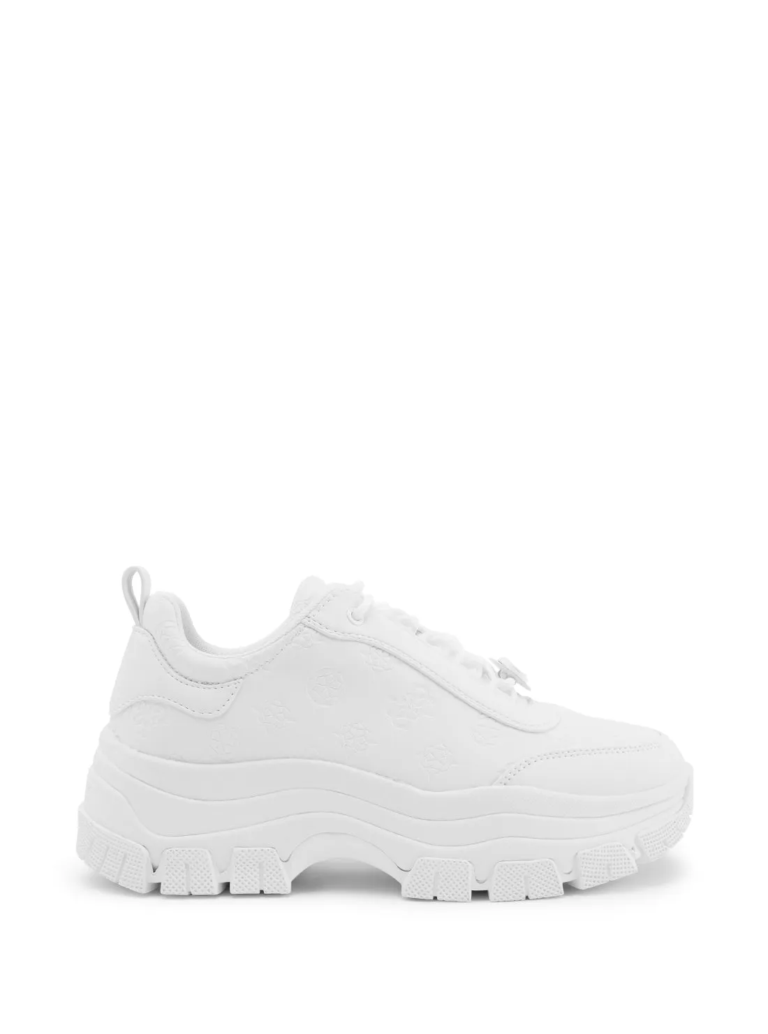 White Bria Logo Low Top Sneakers