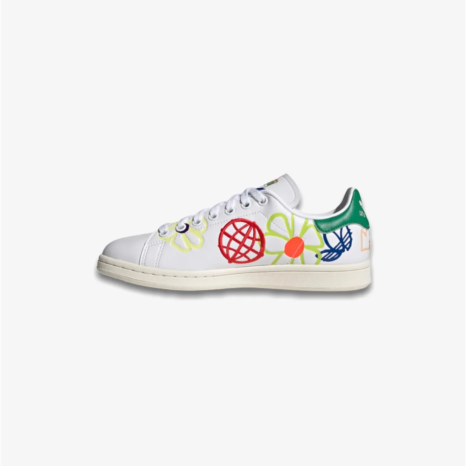 Women's Adidas Stan Smith FX5653 White Multicolor Floral