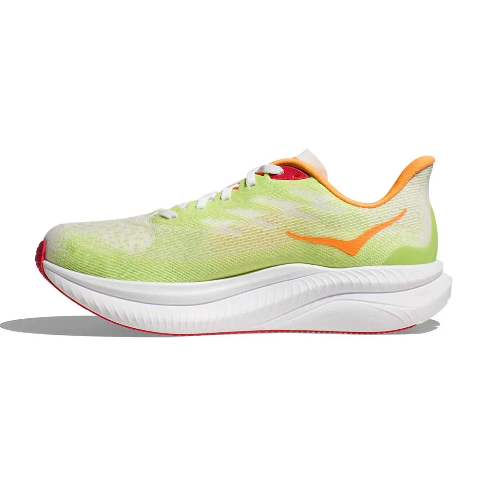 Women's Mach 6 Running Shoe - White/Lettuce - Regular (B)